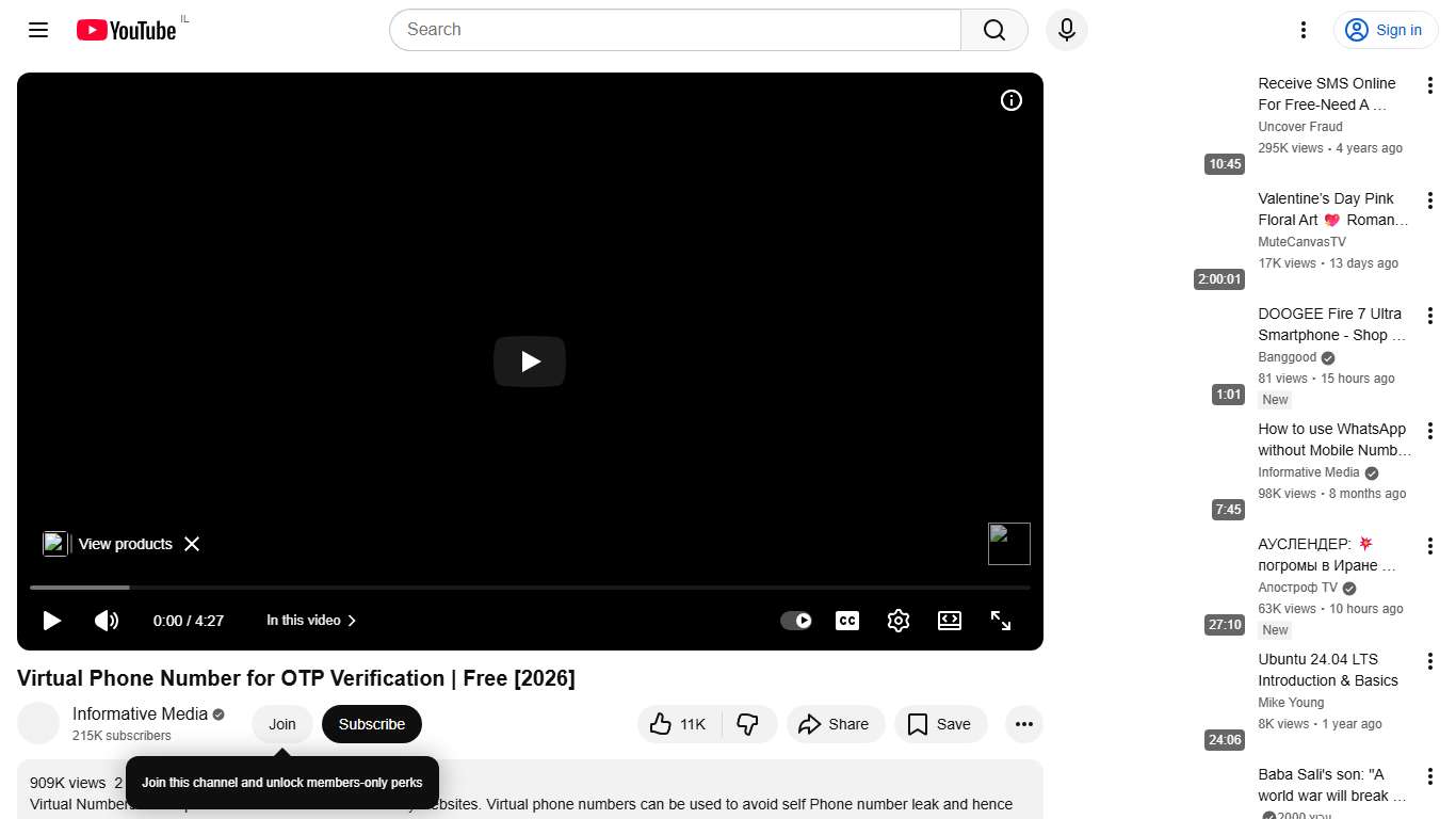 Virtual Phone Number for OTP Verification | Free [2026] - YouTube